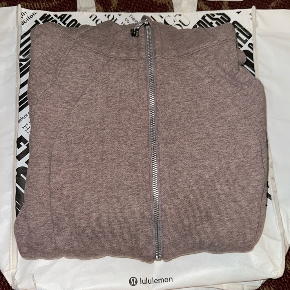 Pink/grey scuba hoodie
